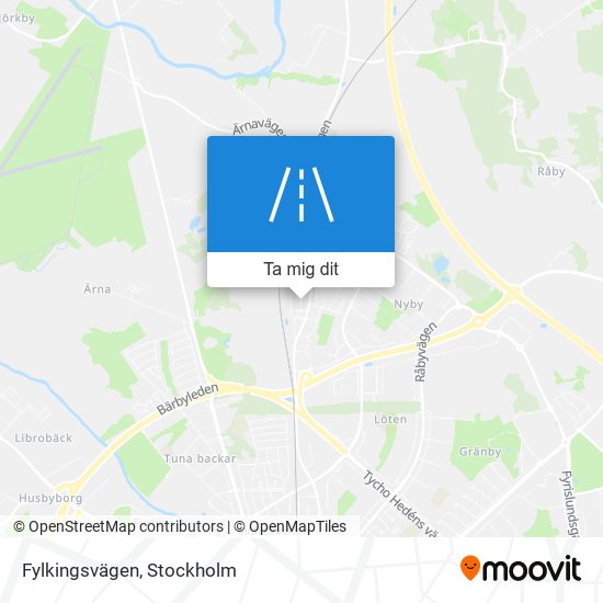 Fylkingsvägen karta
