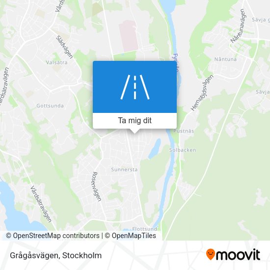 Grågåsvägen karta