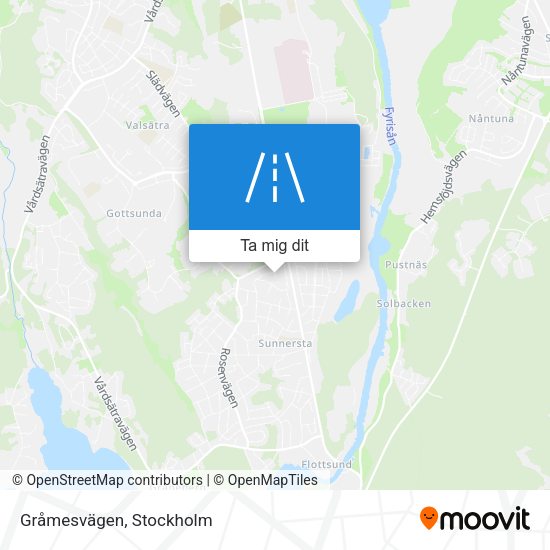 Gråmesvägen karta