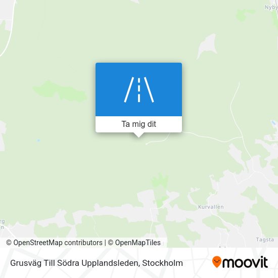 Grusväg Till Södra Upplandsleden karta
