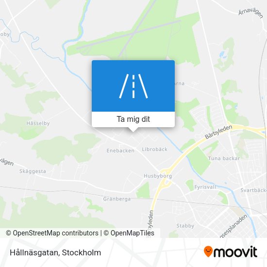 Hållnäsgatan karta