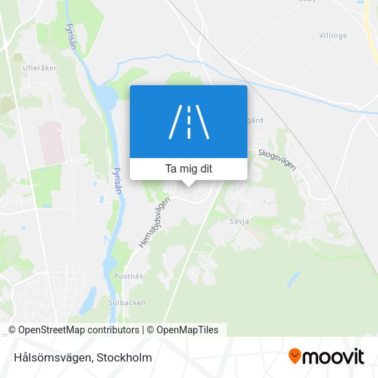 Hålsömsvägen karta