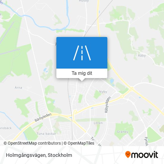 Holmgångsvägen karta