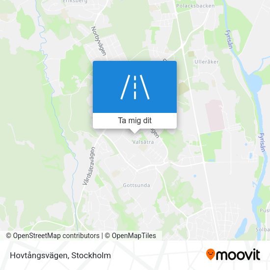 Hovtångsvägen karta