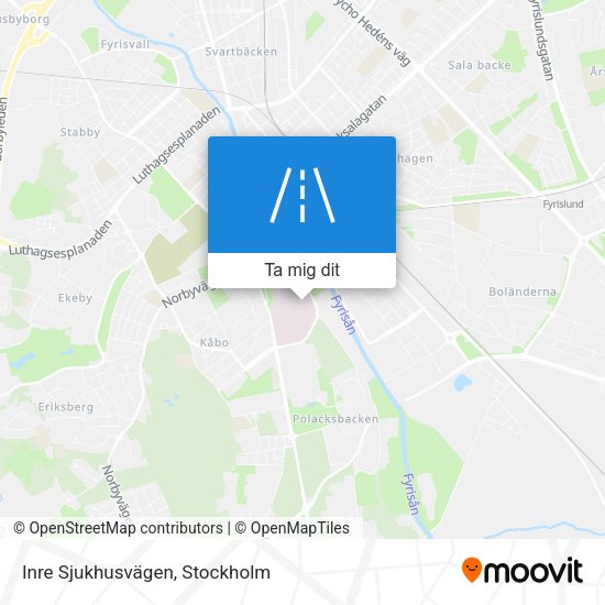Inre Sjukhusvägen karta