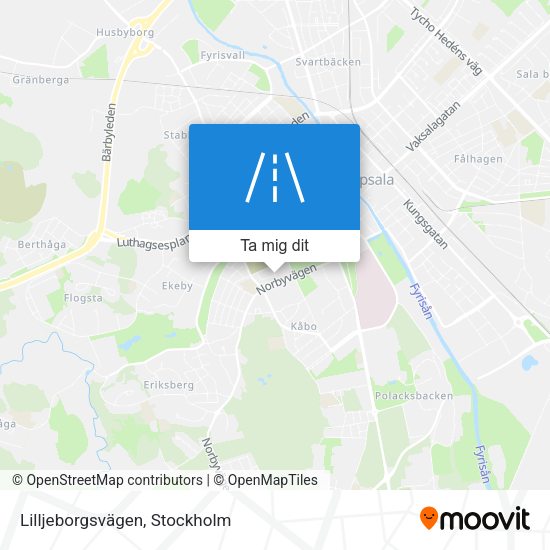 Lilljeborgsvägen karta
