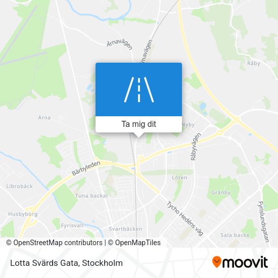 Lotta Svärds Gata karta