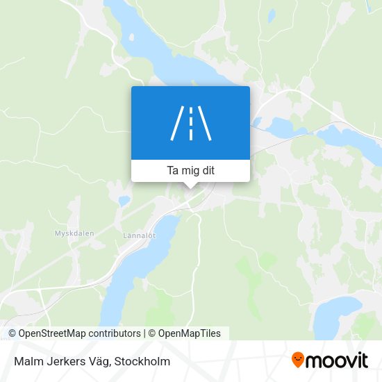 Malm Jerkers Väg karta