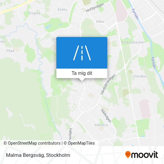 Malma Bergsväg karta