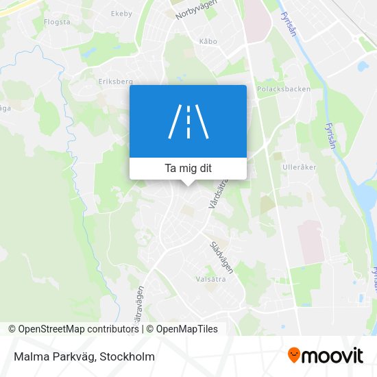 Malma Parkväg karta
