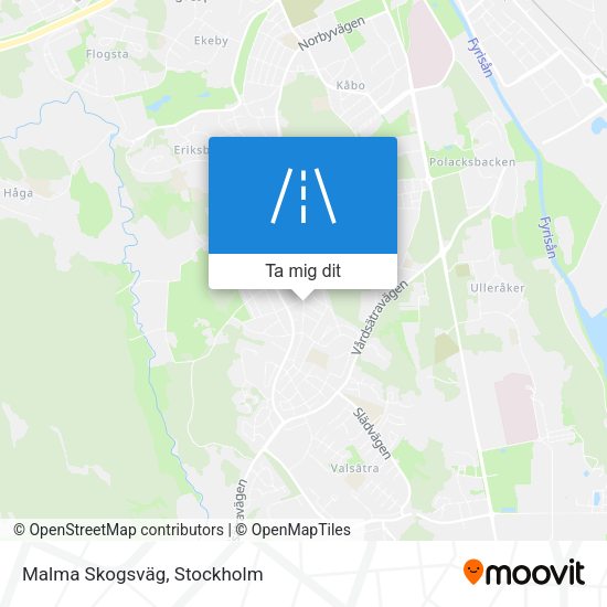 Malma Skogsväg karta