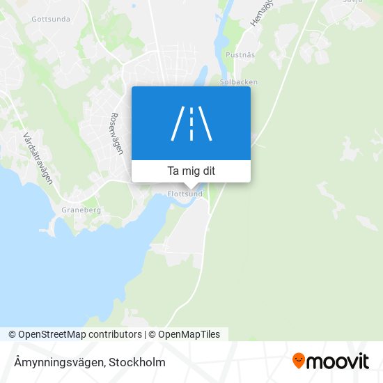 Åmynningsvägen karta