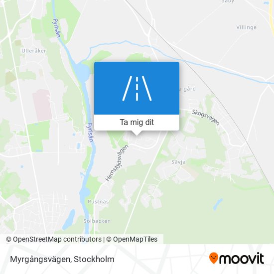 Myrgångsvägen karta