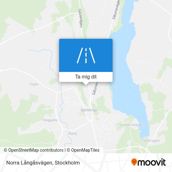 Norra Långåsvägen karta