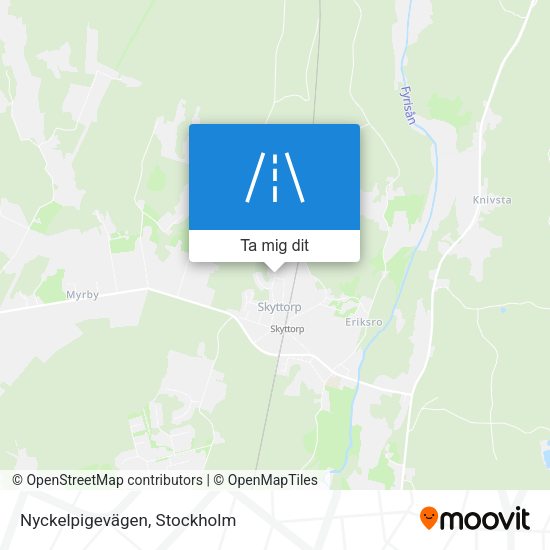 Nyckelpigevägen karta