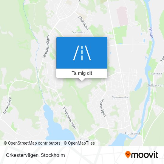 Orkestervägen karta