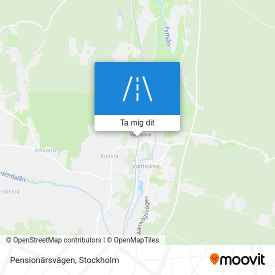 Pensionärsvägen karta