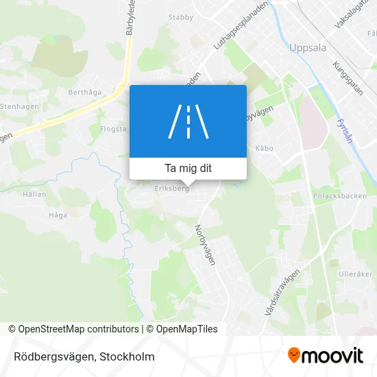 Rödbergsvägen karta