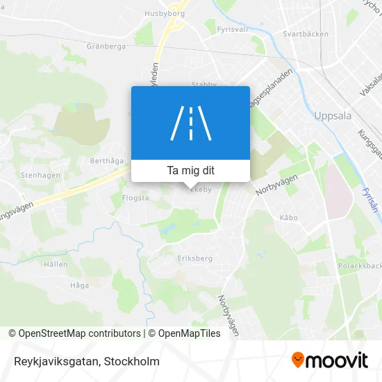 Reykjaviksgatan karta