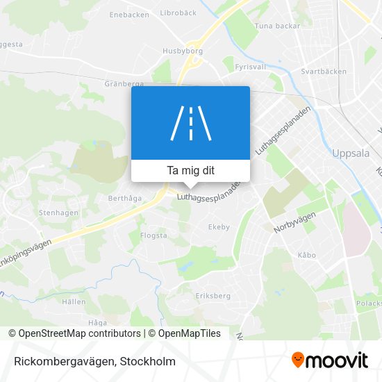 Rickombergavägen karta