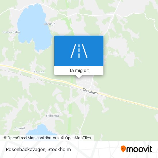 Rosenbackavägen karta