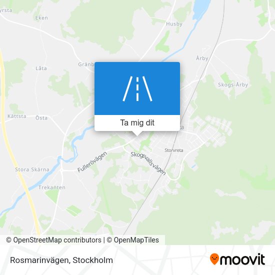 Rosmarinvägen karta