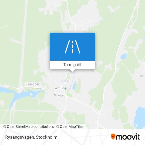 Rysängsvägen karta