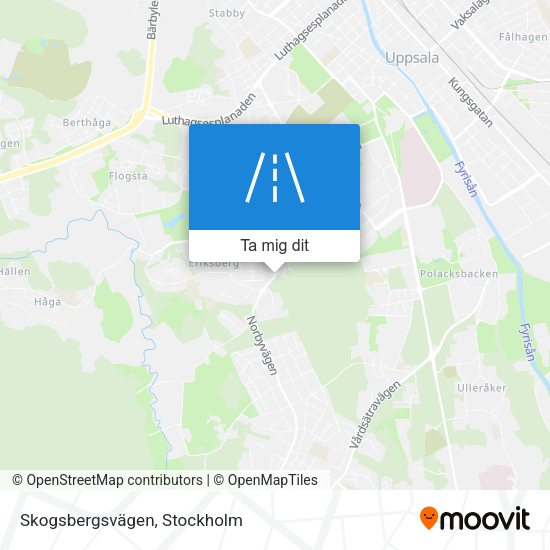 Skogsbergsvägen karta