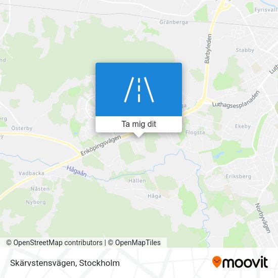 Skärvstensvägen karta