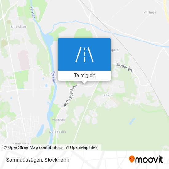 Sömnadsvägen karta