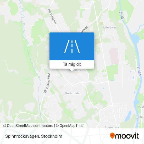 Spinnrocksvägen karta