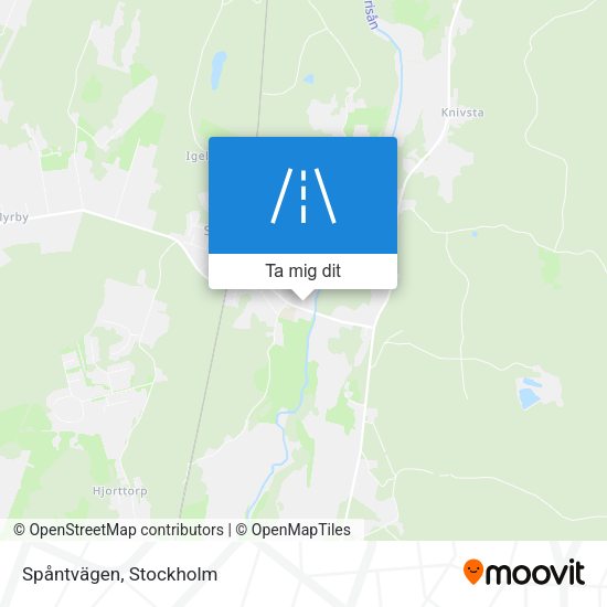 Spåntvägen karta