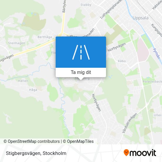 Stigbergsvägen karta