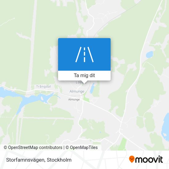 Storfamnsvägen karta