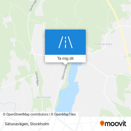 Sätunavägen karta