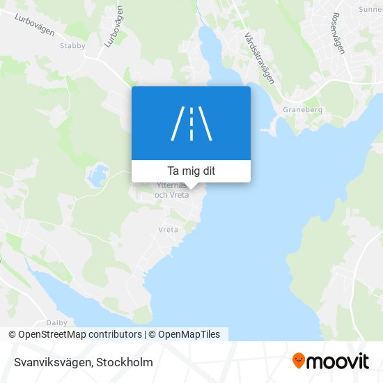 Svanviksvägen karta