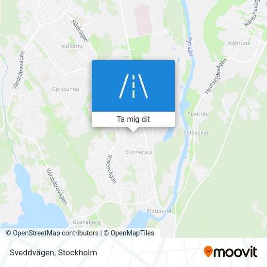 Sveddvägen karta