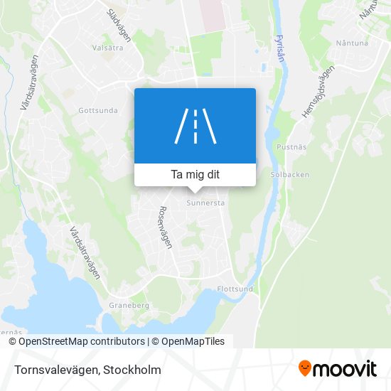 Tornsvalevägen karta