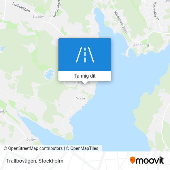 Trallbovägen karta