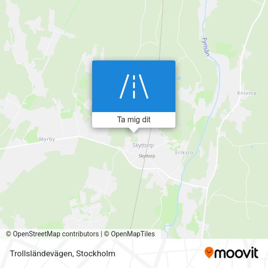Trollsländevägen karta
