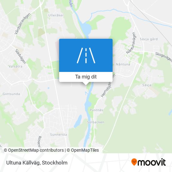 Ultuna Källväg karta