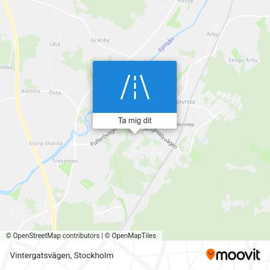 Vintergatsvägen karta