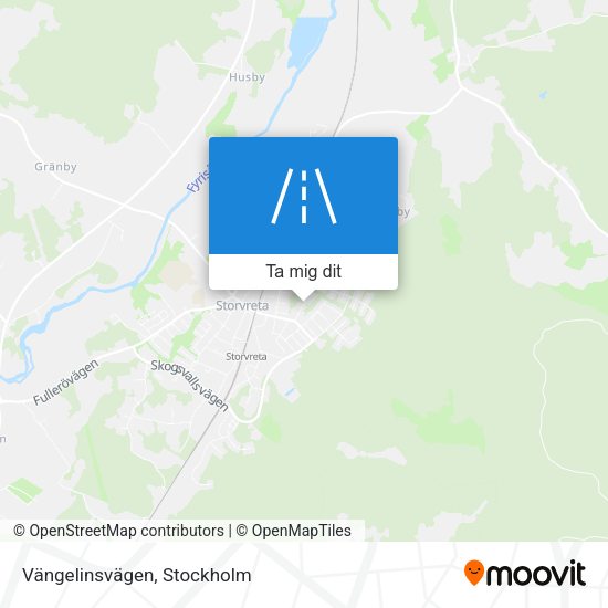 Vängelinsvägen karta