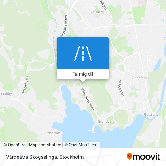 Vårdsätra Skogsslinga karta