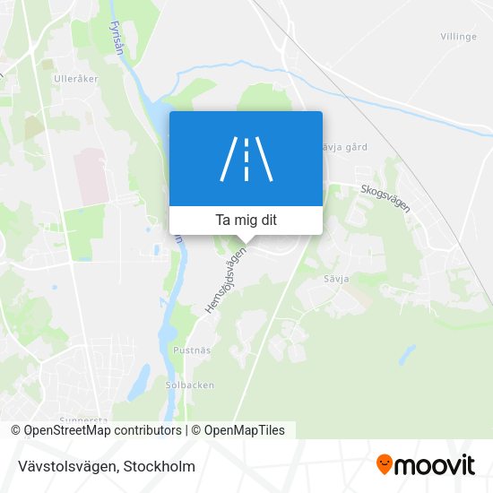Vävstolsvägen karta