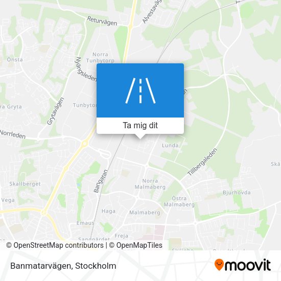 Banmatarvägen karta