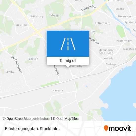 Blästerugnsgatan karta