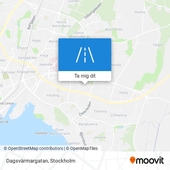 Dagsvärmargatan karta