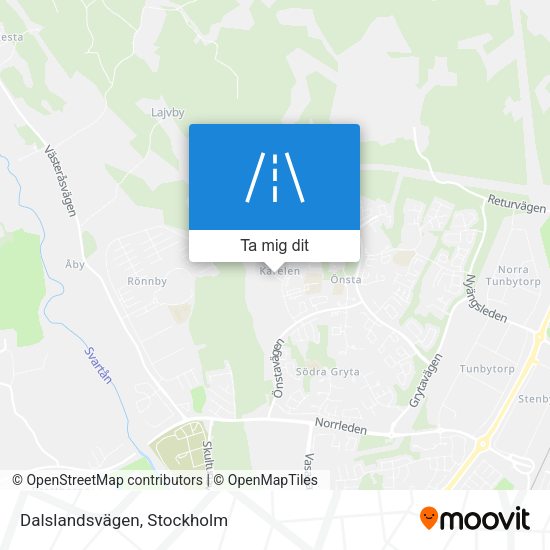 Dalslandsvägen karta