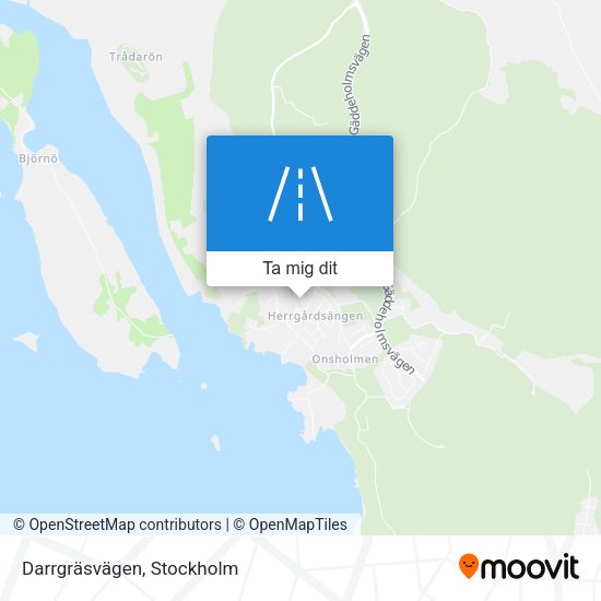 Darrgräsvägen karta